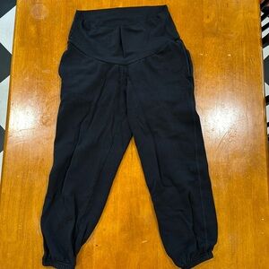 Black maternity sweatpants